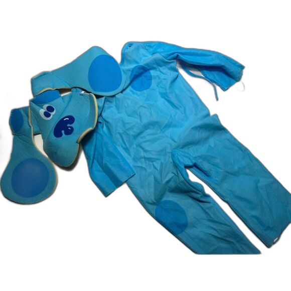 VTG 90s Blues Clues Blue Costume Halloween Dress Up 2T Nostalgia Retro Nick Jr - Picture 1 of 6